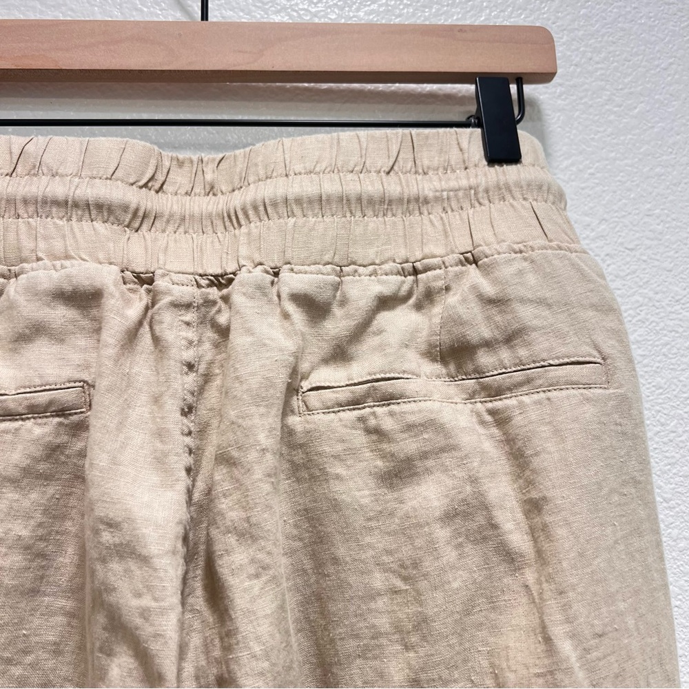Quince Linen Wide Leg Drawstring Pants XL Relaxed Lounge - Picture 7 of 11